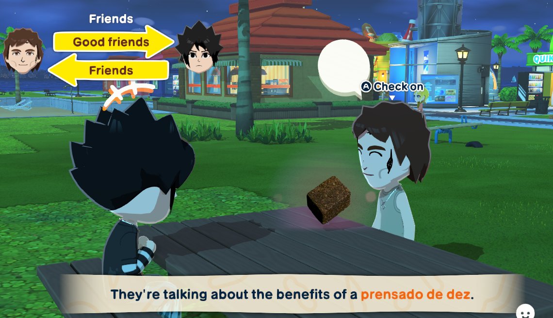 Sasuke e Oliver estão compartilhando um pren