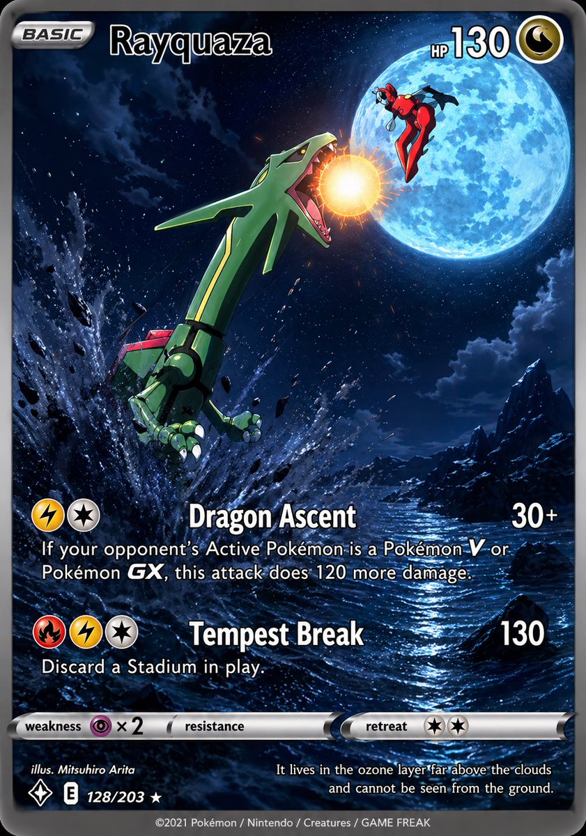AleSiconolfi's tweet photo. @Pokemon @Pokemon @PokemonGoApp @PokemonGoNews @PokemonUnite  hope you like this full art I made with ai please somehow turn it into a real card https://t.co/wcGIs2WF7o