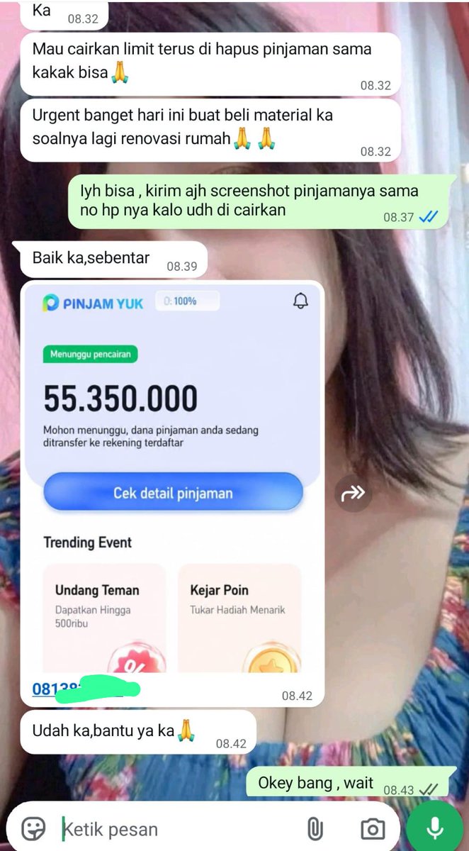andini_fen21286's tweet image. Yang punya limit pinjol di apk mana aja , kalo mau cairkan pinjaman terus langsung hapus data pinjaman ( biar data pinjaman hilang &amp;amp; ga perlu bayar pinjaman ) japri aja guys , aku bantu sampe kelar🥳🤗🔥

#pinjol 
#hapus_data
#stop_pinjol