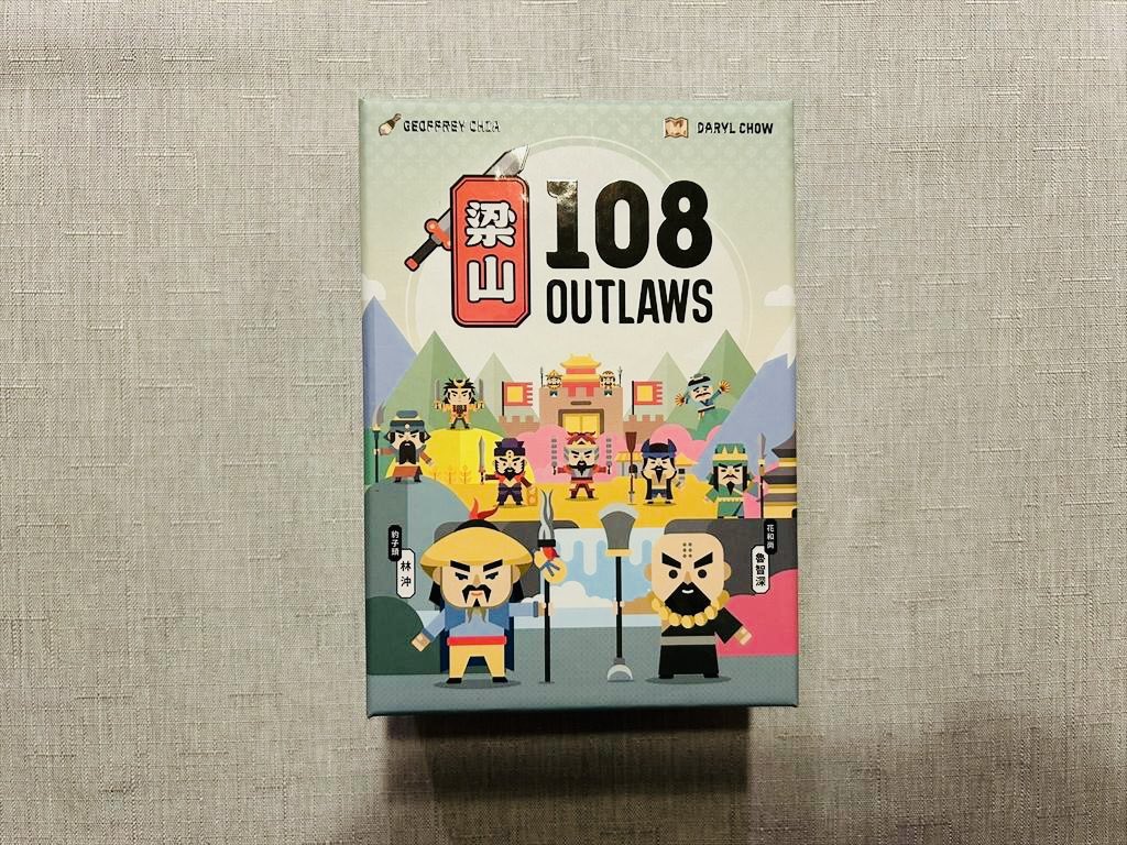 Oguland_'s tweet image. 108 アウトローズ（108 Outlaws）
好き度（Like）3pt.≪★★★≫
テーママッチ度（Theme matching）3pt.≪★★★≫
コンポーネント（Components）1pt.≪★≫
blog.livedoor.jp/ogu_resort/arc…
#ボードゲーム
#boardgame