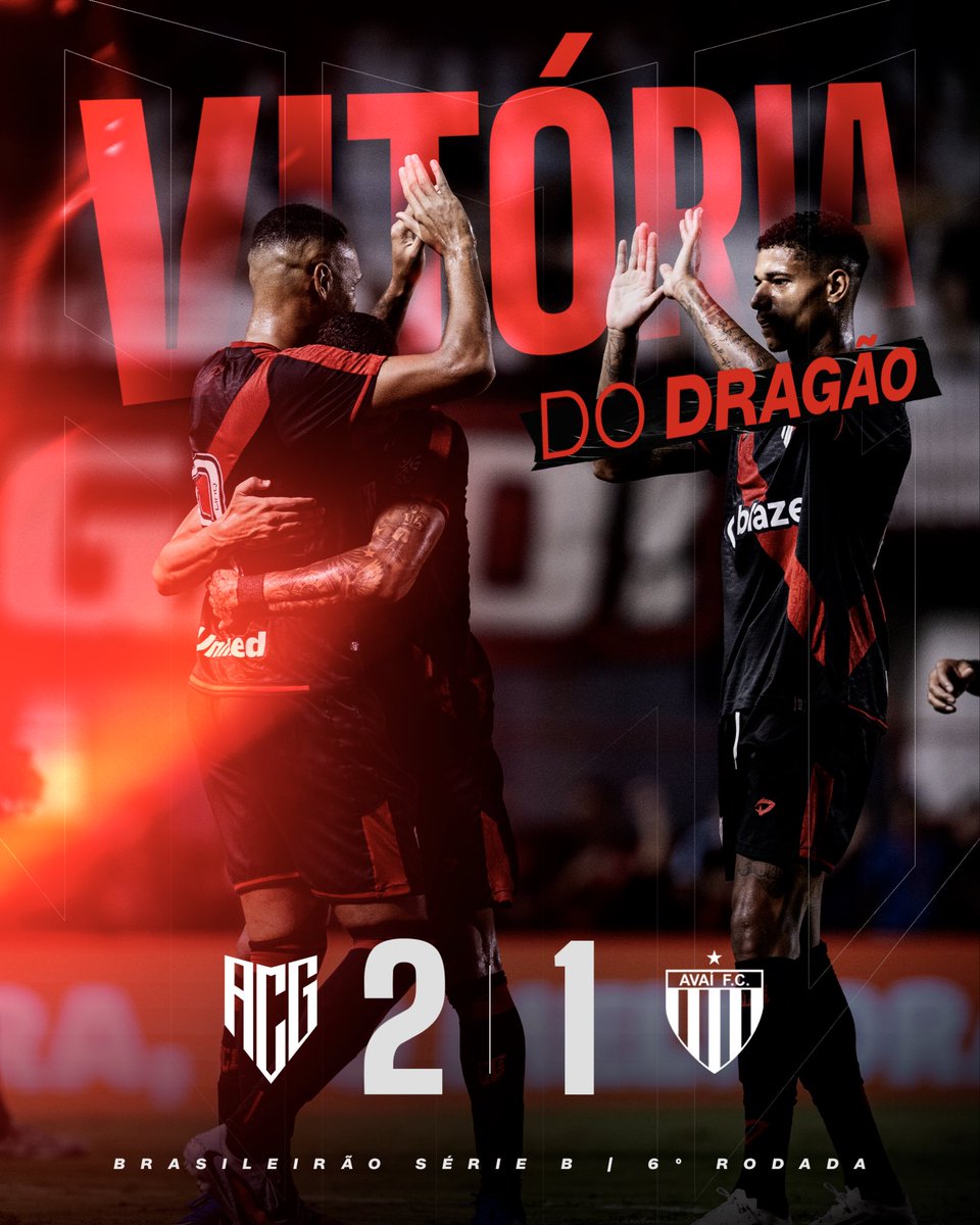 VITÓRIA NA RAÇA E NA SUPERAÇÃO!!🇹🇹🔥🔥

O Dragão vence o Avaí por 2 x 1 no Accioly, gols de Gustavo Coutinho e Guilherme Marques. Vitória na raça, com muita luta até o final. Valeu Dragão, vamos em busca de mais!!! 🔥🔥🔴⚫️
