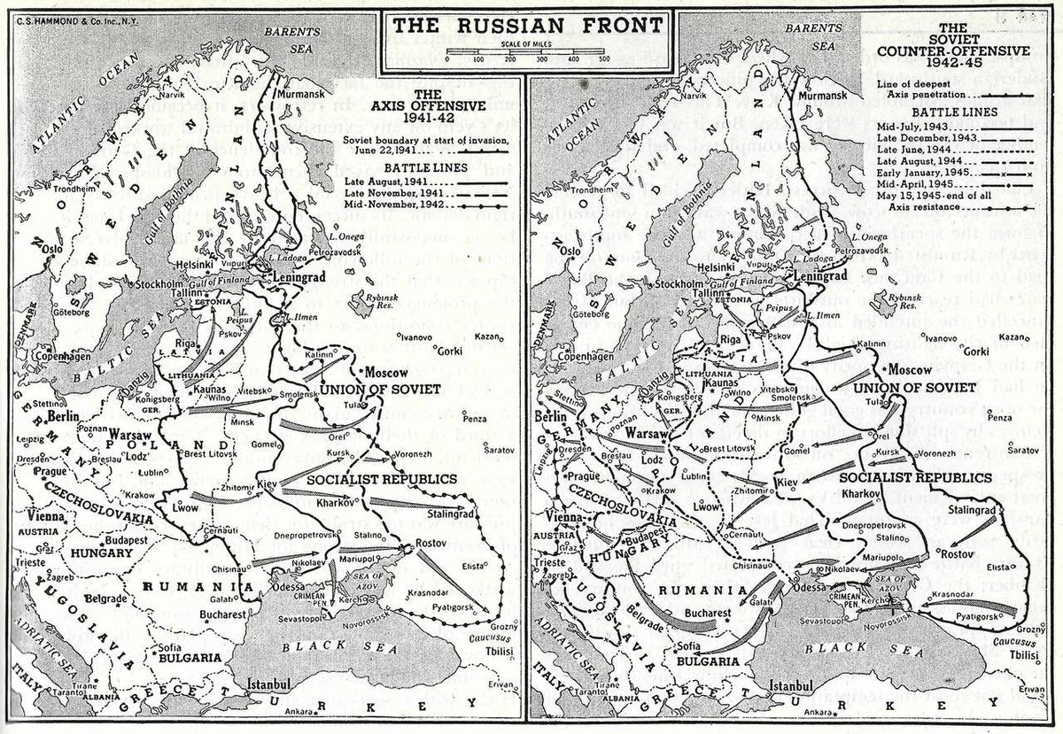 🇩🇪⚔️🇷🇺 A HISTORICAL REMINDER: THE EASTERN FRONT

Hitler had planned to do to the Soviet Union what Germany was already doing in Poland and Israel has been doing to the Palestinians since 1948 and that was to exterminate the indigenous population and colonize their land for German