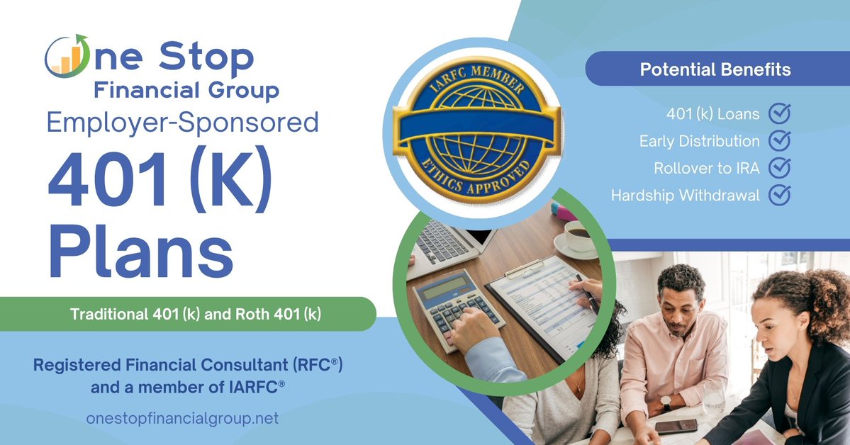 osfgllc1's tweet image. 📈 Invest in your team's future with Employer-Sponsored #401kPlans at 👉 onestopfinancialgroup.net/401-kplans. 💼 Attract and retain top talent while helping your employees save for retirement. 

#RetirementSavings #EmployeeBenefits