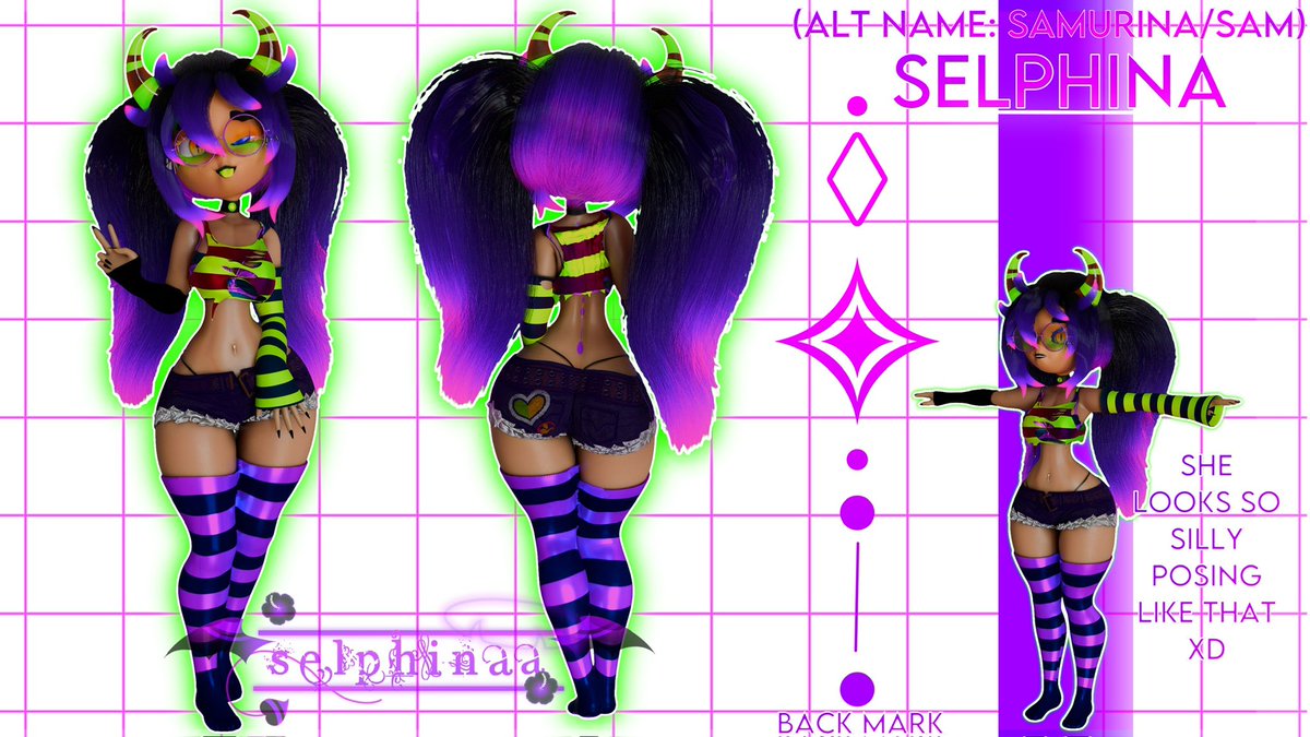 MaddieMooMoon2's tweet image. VERIS VERMELON!!! 

And Sam true name is Selphina, I wasn’t able to update the previous post, BUT TADA!!

(Also veris crashed when trying to get back view of her so pretend it’s there)

#3d #art #women #blender