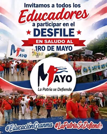 Allí en la plaza estaremos dando el Si por la Patria #PorLaPazYLaSoberanía #EducaciónGranma #CubaMined  <a href="/BarceloOrt92635/">Yudelkis Ortiz Barceló</a> <a href="/YanetsyTerry/">Yanetsy Terry Gutiérrez</a> <a href="/ortiz_uriarte/">Manuel Abelardo Ortiz Uriarte</a> <a href="/BorgesOlivero/">Carlos Borges Oliveros</a>