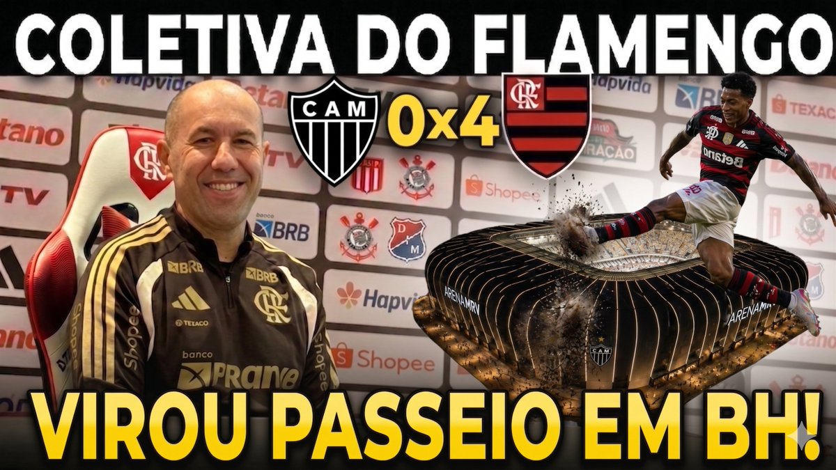 olucasferreiras's tweet photo. HUMILHAÇÃO HISTÓRICA! FLAMENGO 4X0 ATLÉTICO-MG NA ARENA GALO CEGO | COLETIVA DO LEONARDO JARDIM
▶️ https://t.co/XlPkzZ21Ne
Estamos ao vivo com as principais notícias do Flamengo, venha participar conosco
#Flamengo #CAMxFLA #AtleticoMG #Brasileirão2026 #RNsegueRN #FlaTT https://t.co/1ksc23viMI