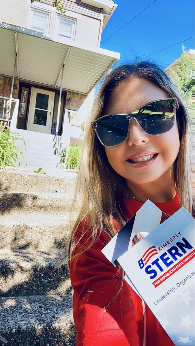 KimSternPA's tweet photo. Knock knock West View!! 👋

Sun is shining and got to meet some great people today!! 

#Stern2026 https://t.co/iiI3bABcoI