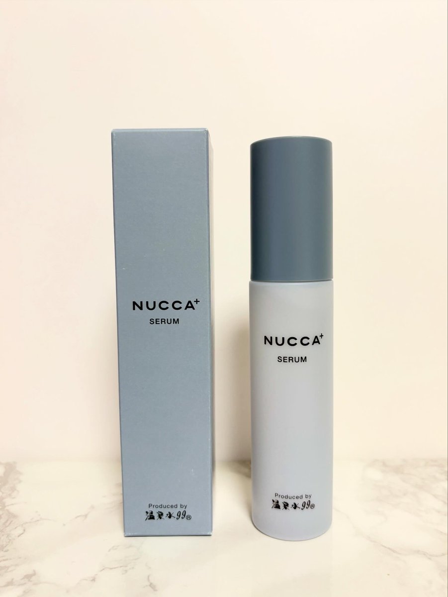 swiss3320's tweet photo. NUCCA+セラム
60g
4,500円（税込）

「温泉水99」と国産の自然由来成分99％を贅沢に配合した、年齢にゆらぎがちな肌に寄り添う美容液です‼︎

とろみのあるテクスチャーで、刺激が少なく、毎日使いやすいやさしい使用感です😊 https://t.co/hpxwpIiYiN