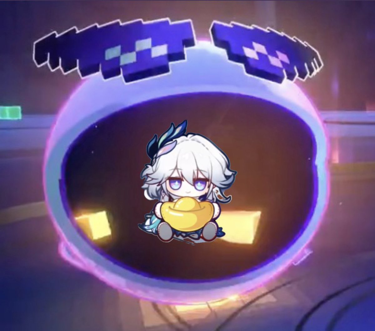 silver wolf’s pacman/funky munch bean tweet media