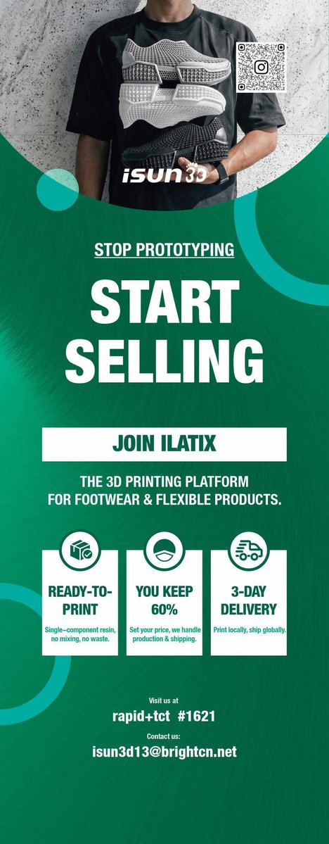 esun3dfilament's tweet image. 🔗 Calling all footwear designers and 3D creators! Join the iSUN3D’s breakthrough single-component resin revolution. Upload. Sell. Scale.

 📧 Contact: isun3d13@brightcn.net

#3dprinting #recruitment #FlexibleResin #FlexOne #income #innovation
