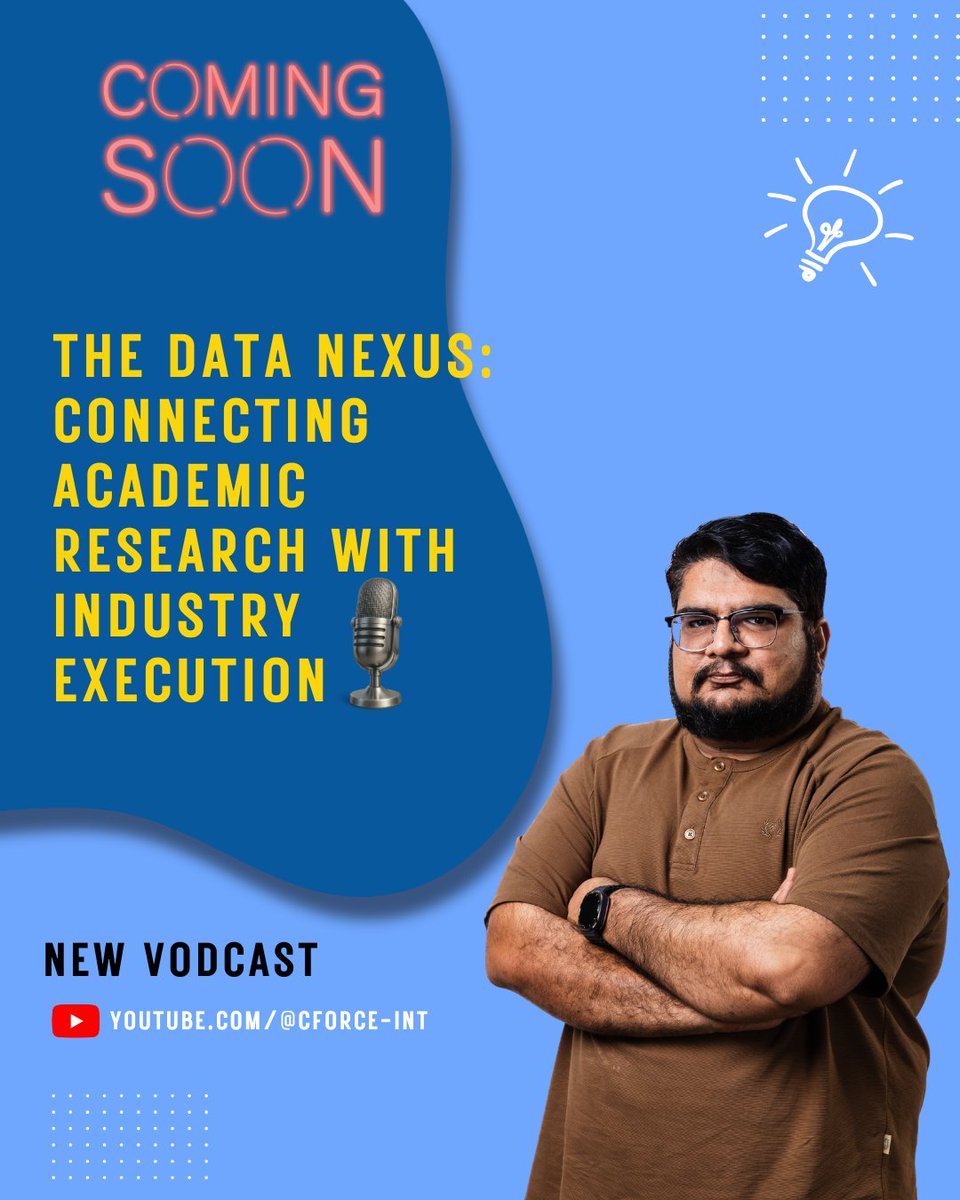 cforceint's tweet photo. Bridging the gap between research and real-world impact.

🎙️ The Data Nexus: Connecting Academic Research with Industry Execution. Unlock how insights turn into action.

📢 Coming soon — stay tuned! 
 #datanexus #datadriven #innovations #centralforceinternational https://t.co/dbM8gsQjwb