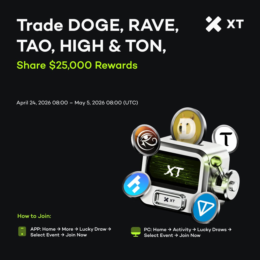 XTexchange's tweet image. 💰 Who’s the next 300 USDT winner? 

The April Heatwave is real! 
Our Lucky Draw is showering cash rewards on traders. 
Don't let your share of $25,000 slip away! 

🌊 Stake your claim: xt.com/activity/doge-…

#XTexchange #CryptoTrading #LuckyDraw #Airdrop
