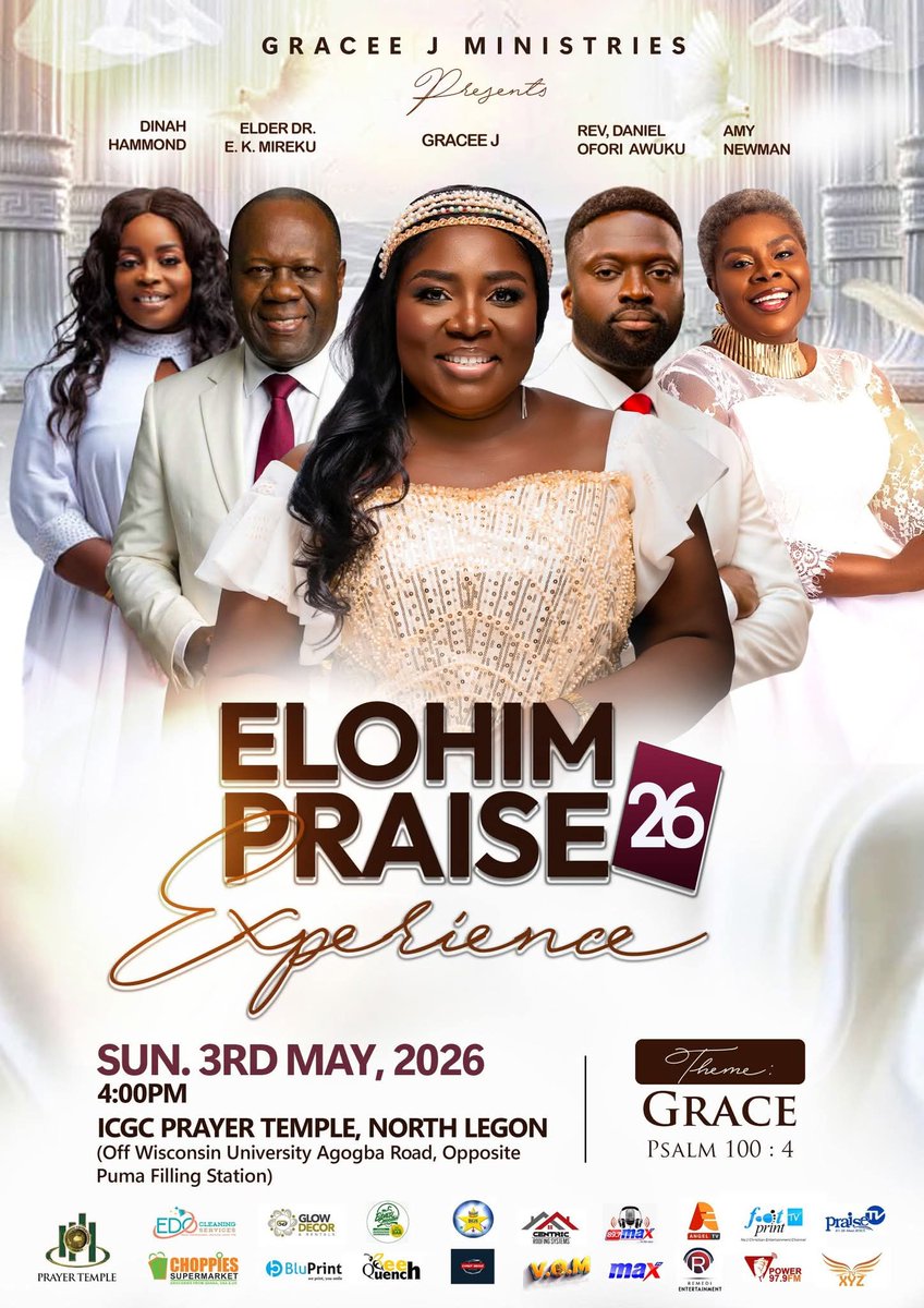 kwekuphanuel's tweet photo. Hello Beloved, this year's edition of Elohim Praise Experience is just 6 days away. It's going to be bigger, better, greater and you can't afford to miss it. 🔥🔥🙏🙏🙌 🙌.  #GraceeJ #IamforJesus #elohimpraiseexperience
@iamgraceej @elder_mireku https://t.co/7cdvTb075u