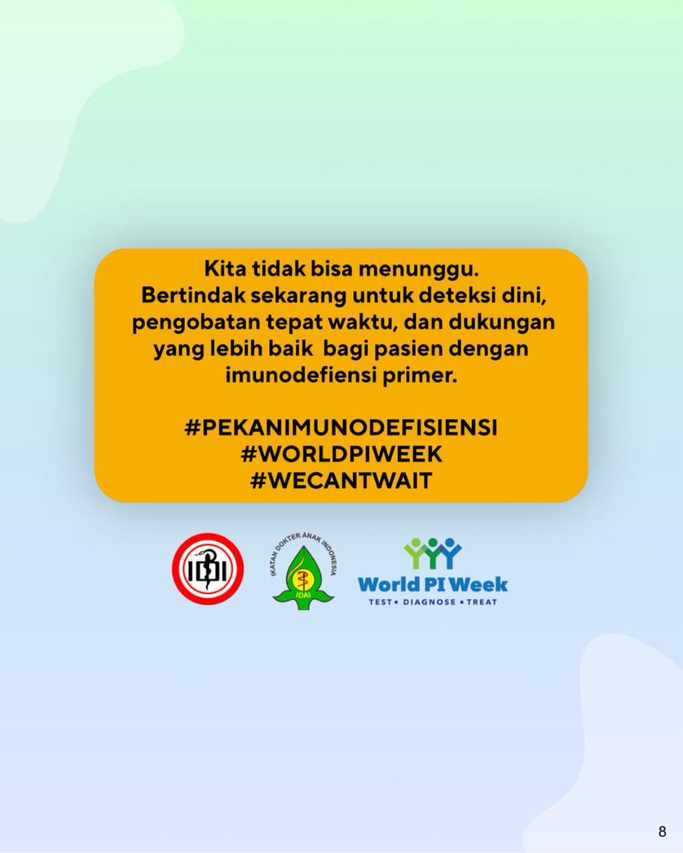 idai_tweets's tweet photo. Because We can’t wait.

#IDAI #WorldPIWeek 
#ImunoDefisiensiPrimer
#PrimaryImmunodeficiency
#WeCantWait
#SeeTheUnseen #RareDiseaseIndonesia https://t.co/rLST5XplHB