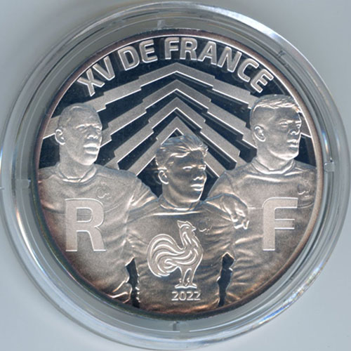 🇫🇷フランス 2022年 10ユーロ銀貨》 🏉2023年ラグビーワールドカップ