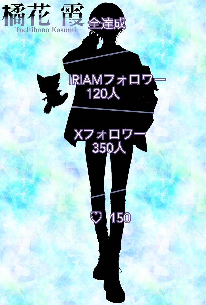 橘花 霞【立ち絵公開チャレンジ達成】 tweet media