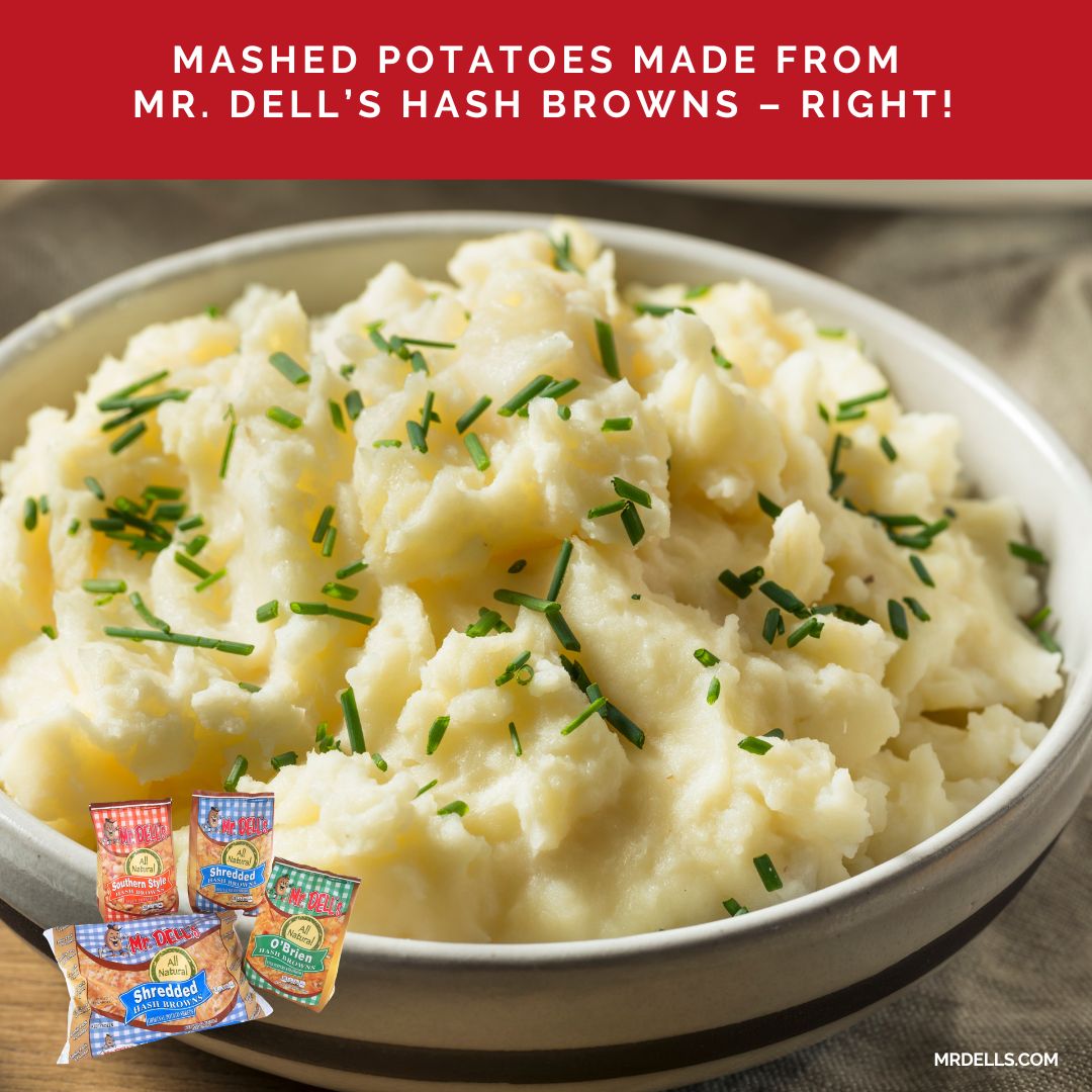 MrDellsTweets's tweet photo. 🥔Mashed potatoes from hash browns? Yep—and it’s SO easy. Simmer, mash, add butter + milk, season… done. 🙌 Full comfort. Zero hassle. Find where to buy our products at https://t.co/3MTJ6mxCus 🔗
#MrDells #HashBrownHack #EasySides #ComfortFood #PotatoLovers https://t.co/h00c0JKW3i
