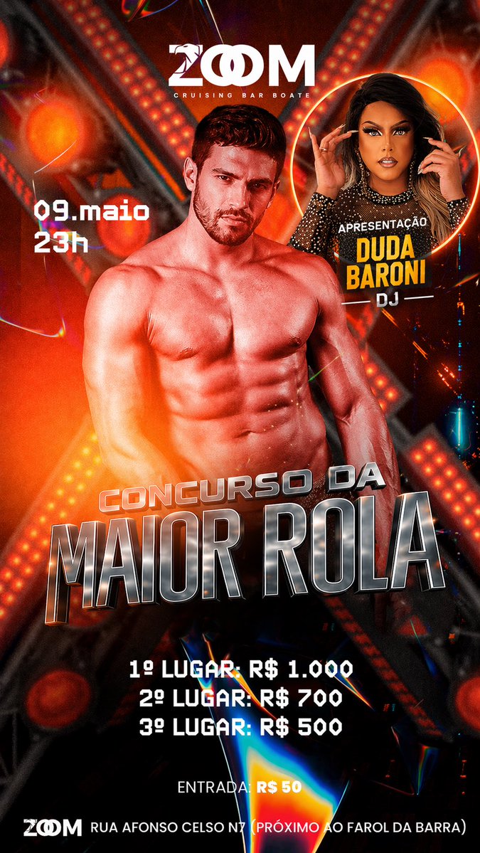 Bora fazer a inscrição para o concurso da Maior PIROKA de Salvador. Inscrições abertas. Vem 🍆🍆🚨🏳️‍🌈 Interessados 71 986440933. Olha o pix.