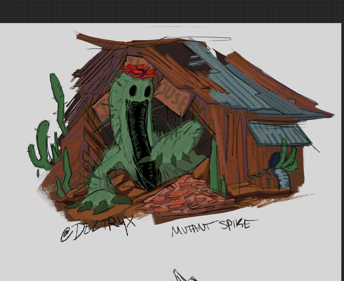 D3ztryx's tweet image. Hes trying his best shelly💔
#BrawlloutAU #BrawlStars #Spike