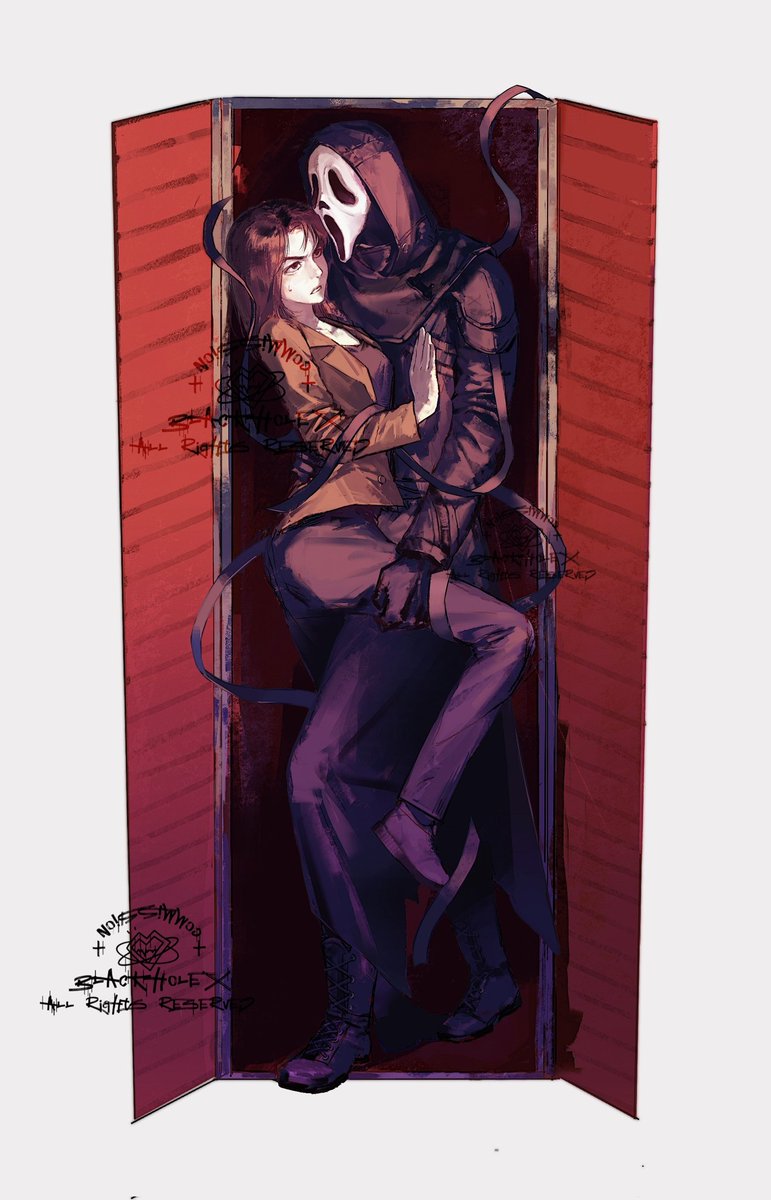 blackholeX515's tweet photo. Sorry bother you two I opened the wrong closet😗
#dbdfanart #ghosdney #ghostface #SidneyPrescott #dannyjohnson https://t.co/sDVQzenk1w