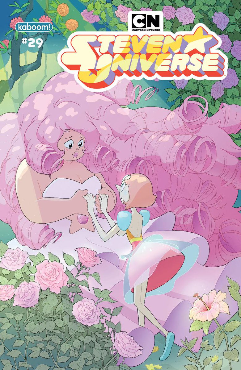 This episode came out right as I was told by my editor at the time that I could "Make my dream cover" for the Steven Universe comics. I drew all those plants by hand.