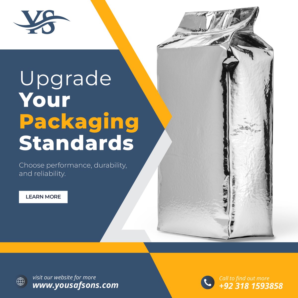 yousaf_sons's tweet image. Upgrade your packaging standards today.

Choose performance, durability, and reliability.
.
.
.
.
.
#UpgradePackaging #YousafSons #B2BSolutions #PharmaIndustry #FoodPackaging #QualityPackaging #TrustedBrand #PakistanBusiness #IndustrialSolutions #GrowthStrategy