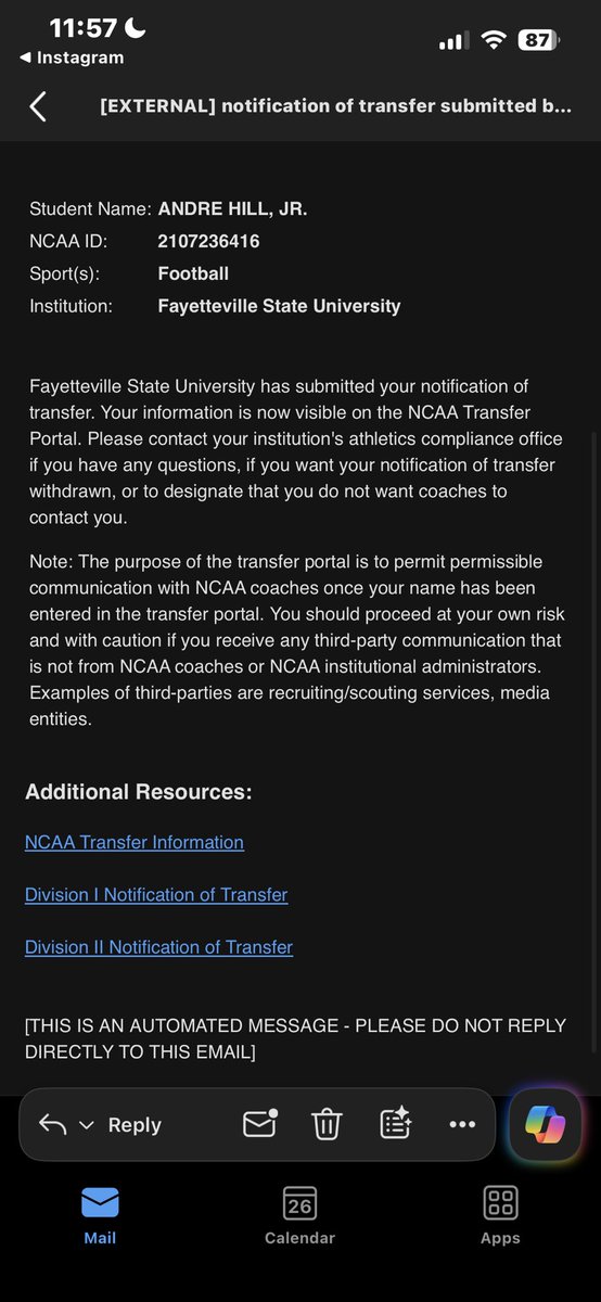 _AndreHillJr's tweet photo. I have officially entered my name in the transfer portal #Godsplan https://t.co/PG8vGZZaWZ