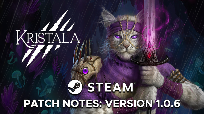 ACS_Games's tweet image. Patch 1.0.6 is now live on #Steam!

Includes combat improvements, summon adjustments, enemy spawn fixes, achievement corrections + more based on your feedback.

PS5 and Xbox patches coming VERY soon (PS5 likely first). #Kristala #patch #arpg #soulslike

Full notes: