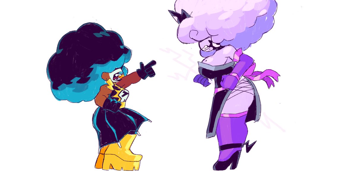 @SketchFins Mevia encounters another lightning themed villain, hijinks ...