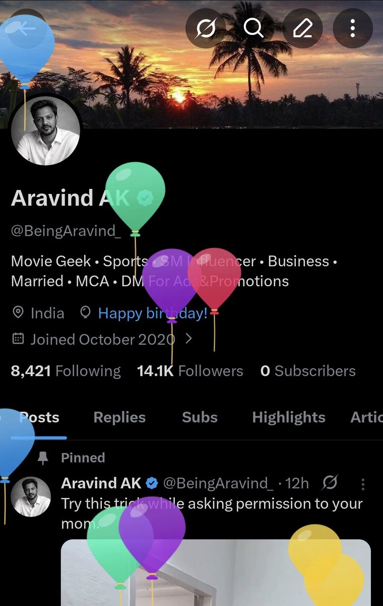 Aravind AK tweet media
