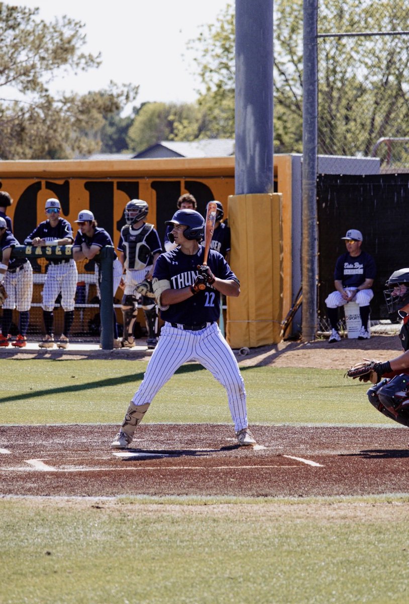 AntRenda2027's tweet photo. Regular season just ended. Now time for playoffs. 

Here are my stats for the regular season
81 AB
32 H
.395 AVG 
.519 OBP
1.272 OPS
.753 SLG
18 XBH (12 2b) (1 3b) 
5 HR
32 RBI
17:8 BB:K 
@vista_boys 
@TrexBBC https://t.co/67AfDmeGay
