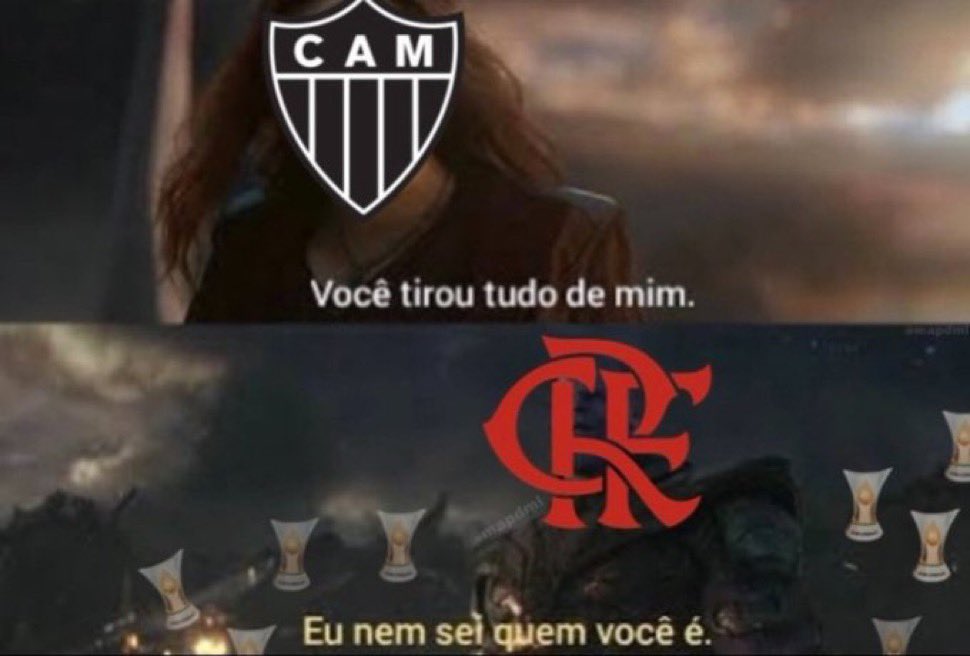 Perdeu o Hulk, perdeu o jogo, perdeu a dignidade ficando de 4 e perdeu a alma

E o Flamengo assim: