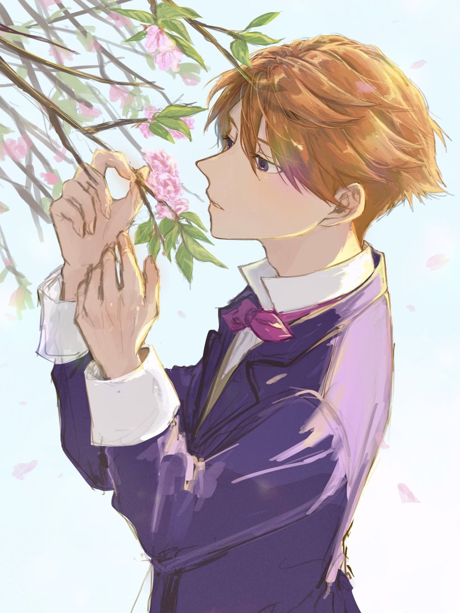 ka_pi_0511's tweet photo. ユリス先生と葉桜🍃🌸 https://t.co/Sbo7QgcXuw