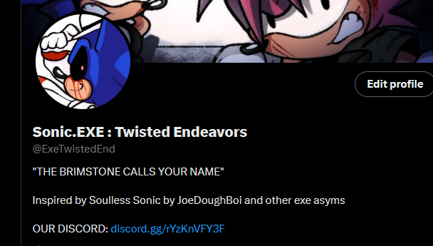 Sonic.EXE : Twisted Endeavors tweet media