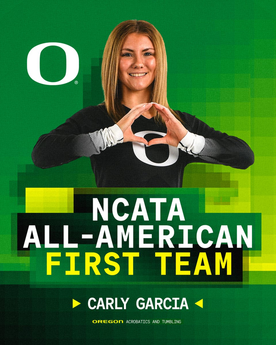 OregonAcroTumb's tweet image. Hey Carly Garcia,

you’re an All-American 🤝

#GoDucks | #Power