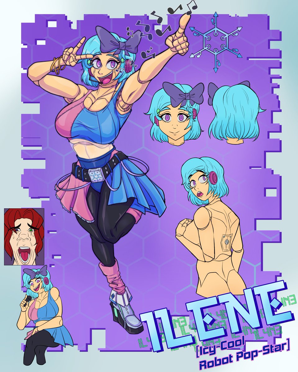 Rift_Comics's tweet photo. Presenting (re-presenting?) ILENE! The robot pop-star sensation of New Hadden courtesy of CyberCorp's Entertainment Division! https://t.co/dR4jc7afCk