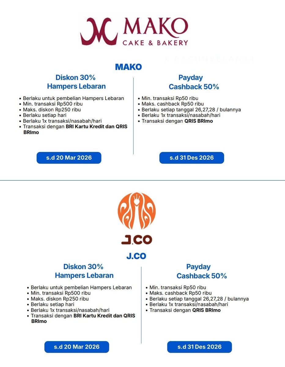 Racun Belanja | Info Diskon, Promo, Cashback tweet media