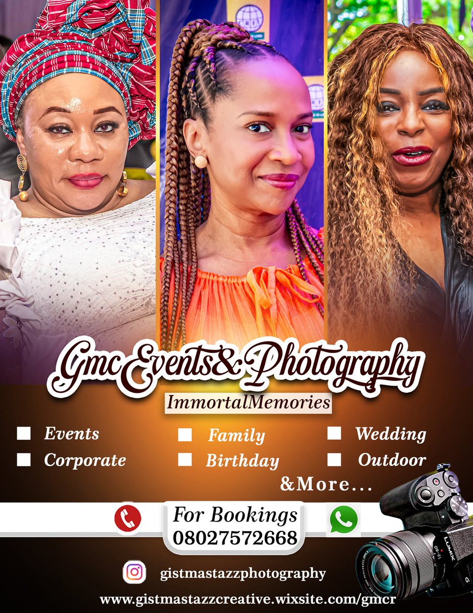 fiiwasayeyi's tweet image. #Wedding smiles, #Birthday moments, #Corporate Events, #Happy Guests...

Timeless Memories .....
Call us... book our services ...
@highlight