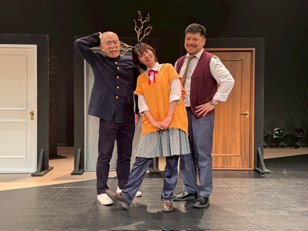 kat_tsu's tweet photo. 全5ステージ、無事終了いたしました 。

汗をいっぱいかいた奇妙な修学旅行💦 4作品のトップバッターを務めさせていただきました。

ご来場くださったお客様をはじめ、この公演に関わってくれた全ての皆さまに心より感謝申し上げます…  #THRESHOLD
#theater045syndicate
#鹿 https://t.co/BkoKcz6tFw
