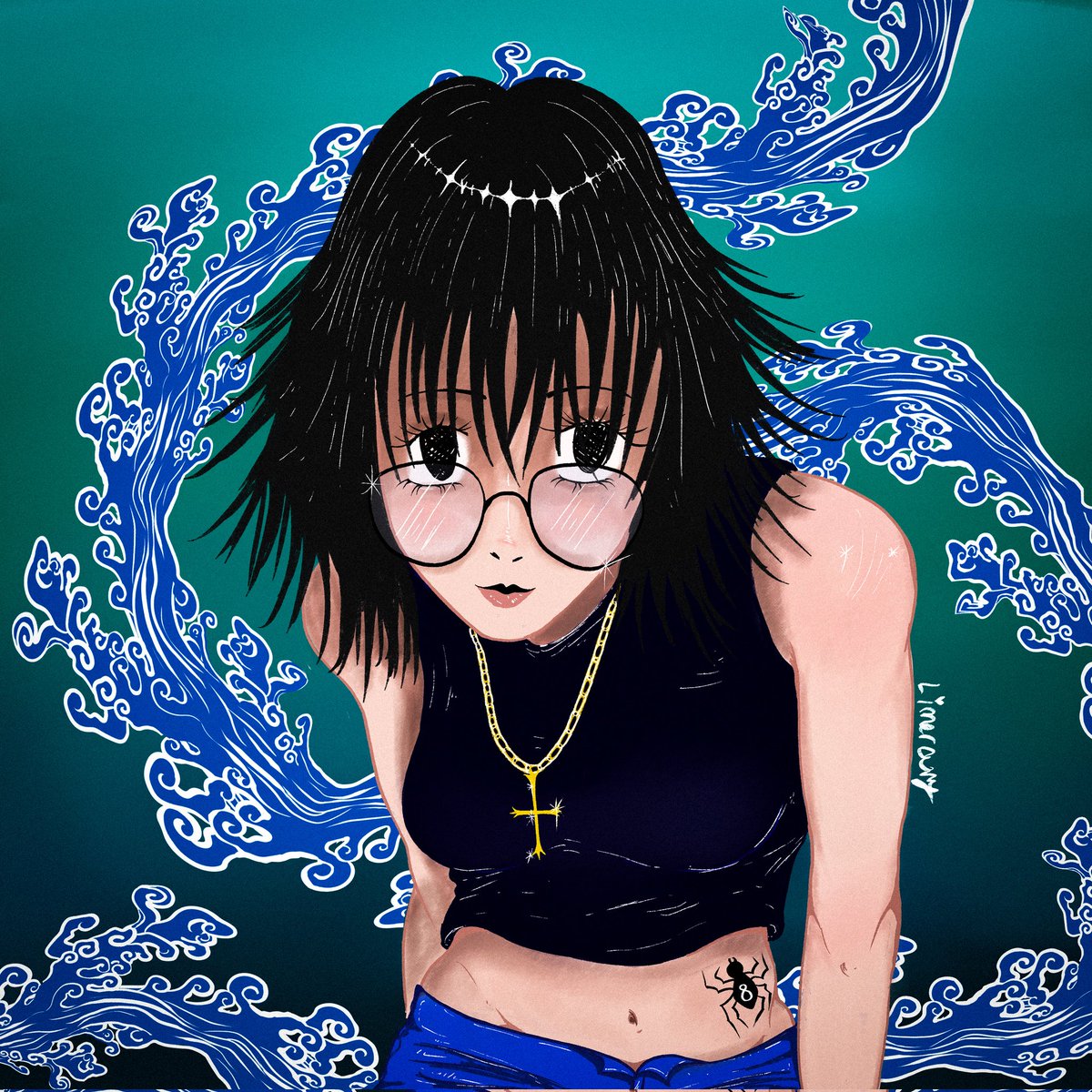 Limercury_'s tweet image. I made a redraw of suizuku.

#illus #art #illustrations #draw #hxh #hunterxhunter #fanart