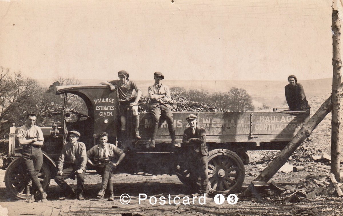 postcard13's tweet image. #BackToWorkMonday
The start of another week for haulage contractors, workers from Morris &amp;amp; Welman with their lorry at the ready.
#transport
#haulage
#postcard
#oldpostcard