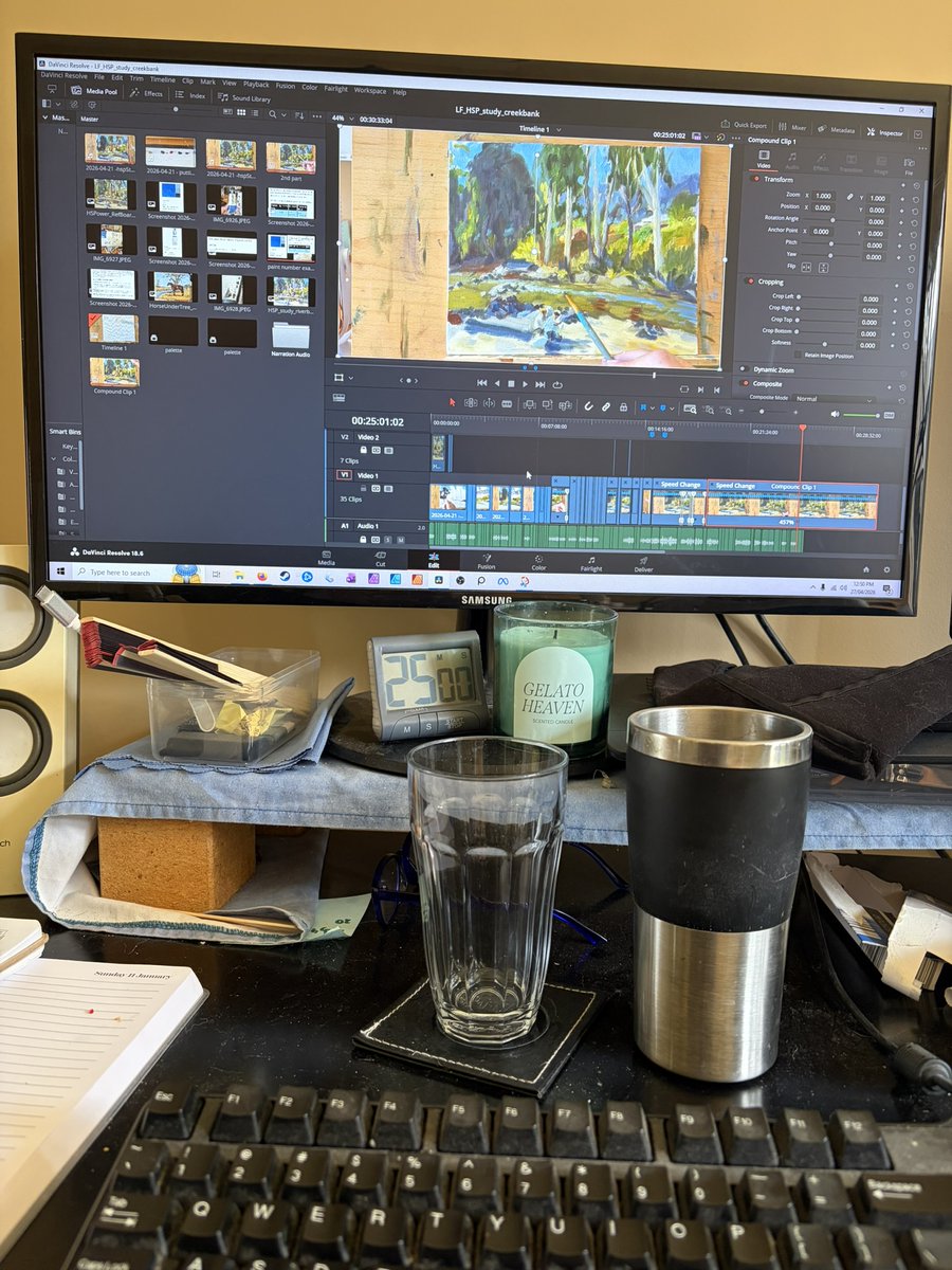 BastethCreative's tweet photo. Next full master study video is nearly done with editing, should be up very soon! Lots of hints and tips along the way. 
Harold Septimus Power is teaching me a lot! #oilpaintingprocess #masterstudies #videoediting #arteducation https://t.co/Xr3d4VEYjG