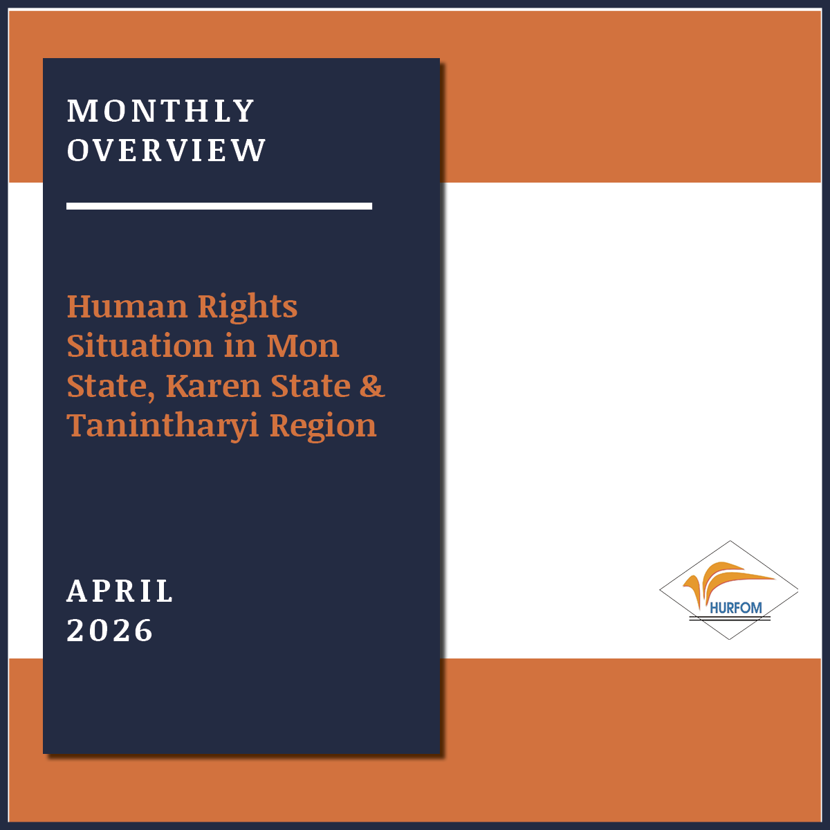 HURFOM's tweet photo. 🗓️ April 2026 overview in HURFOM target areas: #Mon #Karen &amp; #Dawei

⚠️ 132+ Arrested
⚠️ 96+ Detained
⚠️ 127+ Injured
⚠️ 56+ Killed

🔴 50,550+ IDPs
🔴 115+ damaged homes

🔗 https://t.co/IKH1191DBw https://t.co/xlWLqFRJWU