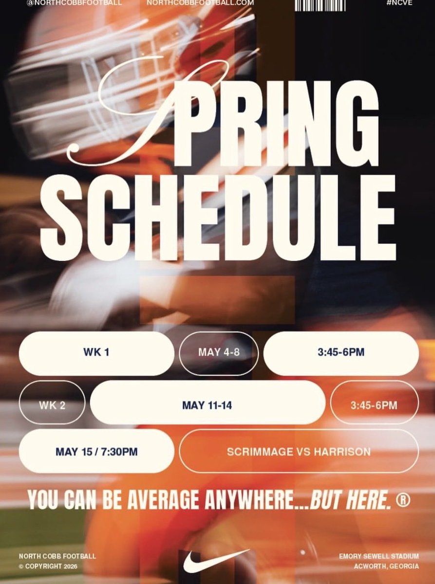 braydenmward's tweet photo. Spring ball loading….@NCHSrecruit @RecruitGa @RisingRecruit @PrepRedzoneGA https://t.co/snCaYLWYNB