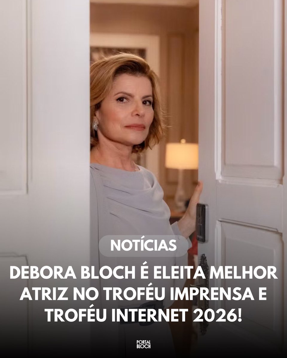portalbloch's tweet photo. Debora foi reconhecida por sua atuação em Vale Tudo (TV Globo), superando Camila Pitanga (Beleza Fatal) e Suely Franco (Dona de Mim) na 56ª edição da premiação do SBT.

Parabéns, Debora, pela conquista mais que merecida. 🏆❤️

#DeboraBloch #TrofeuImprensa #OdeteRoitman https://t.co/Fo1dljqJLB