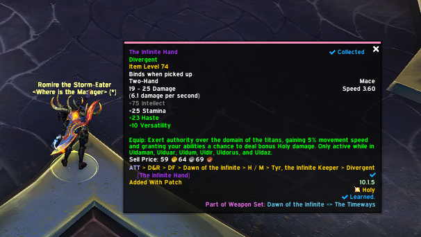 RomireTV's tweet image. Of all the times i ran this dungeon in Dragonflight, not once did this drop for me, Untill now! #Warcraft