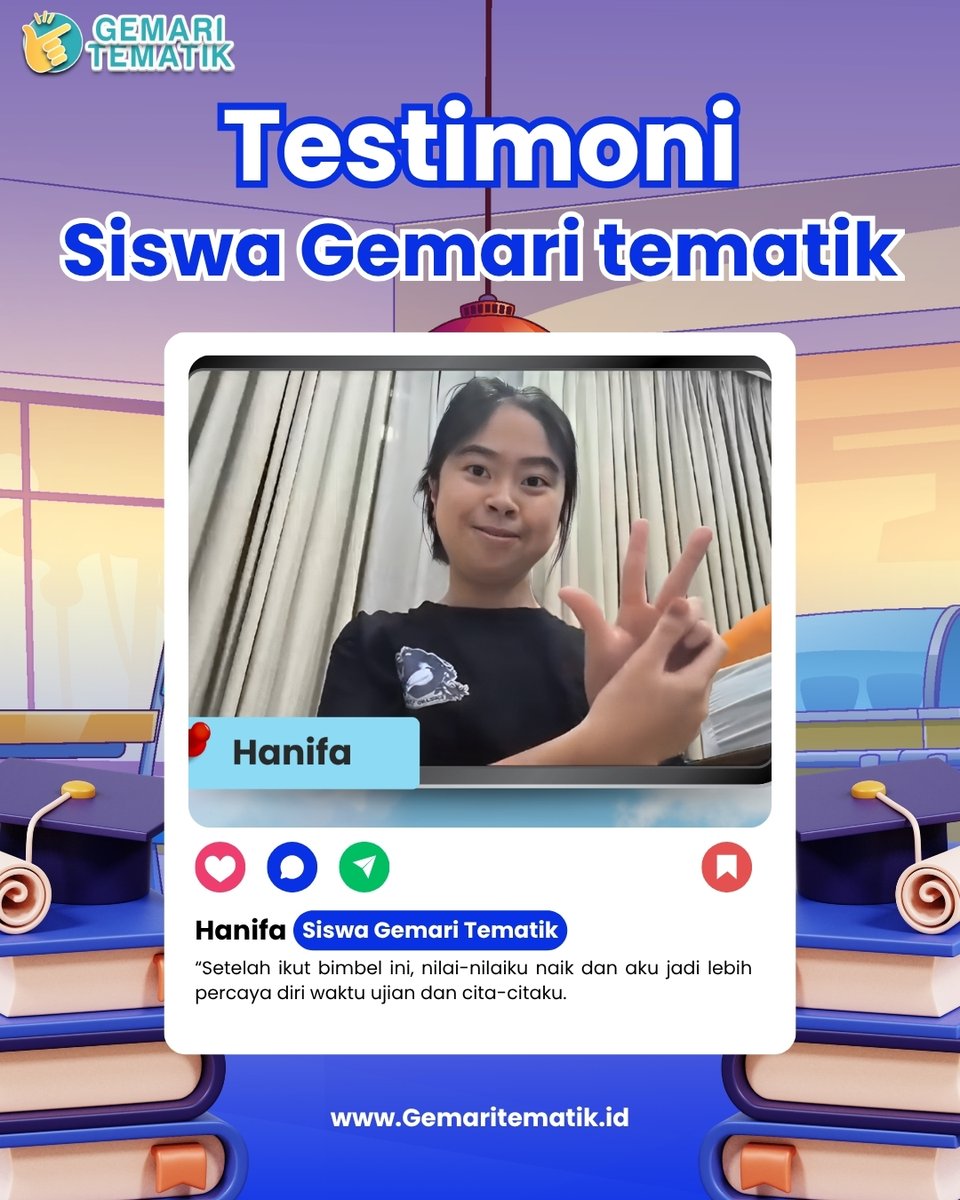 GemariTematik's tweet image. Bukan sekadar belajar berhitung, tapi membangun percaya diri anak! 🚀
Banyak siswa mengaku setelah ikut kelas hitung cepat Gemari Tematik, mereka jadi lebih cepat menjawab soal, lebih fokus, dan makin suka matematika. #matematika #pendidikan #zonauangㅤ