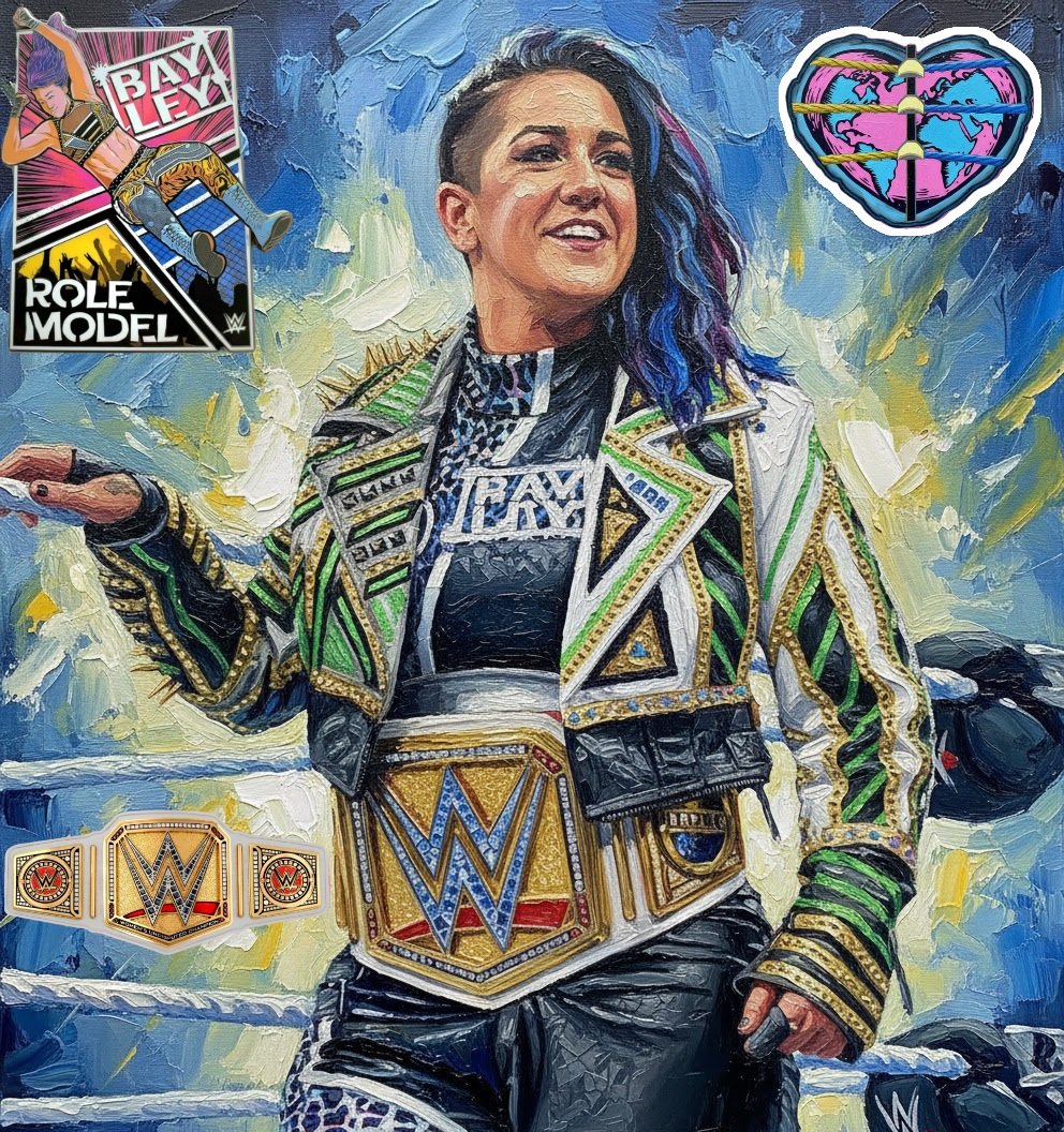 The role model <a href="/itsBayleyWWE/">Bayley</a> 🌎💜🏆 she my favorite heart of all time and bayley is my role model dream ✨️