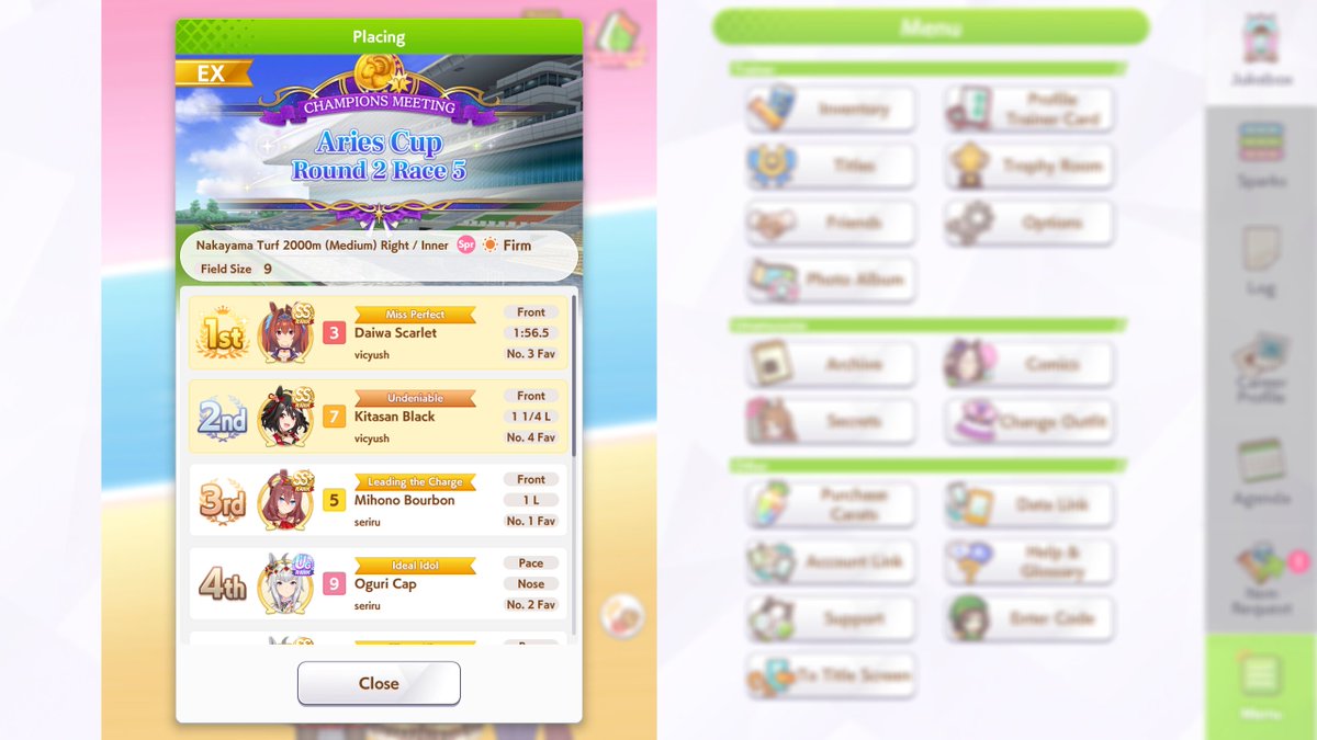 vicyush's tweet photo. Hi chat I beat seriru in CM
#umamusume https://t.co/GOUmPK4Pg4