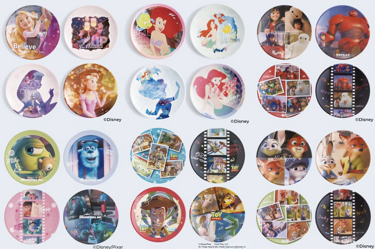 tdr_doria's tweet image. 4月29日より、「Disney THE MARKET in 阪急うめだ本店」にてディズニー＆ピクサー映画の感動的な名シーンをデザインしたメラミンミニプレートセット 4枚セットが販売されます。

#Disney #PIXAR